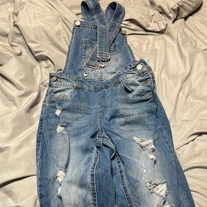 Overall pants with holes! Size 0 NEVER BEEN WORN
